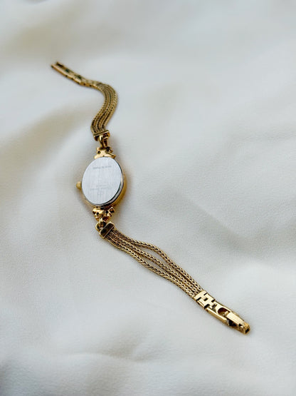 Vintage Ultra Rare Christian Bernard Stones Gold Plated watch for women