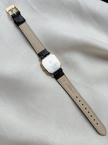 Vintage Rare Seiko The League White Tank Dial Subsecond Unisex watch: Leather Strap