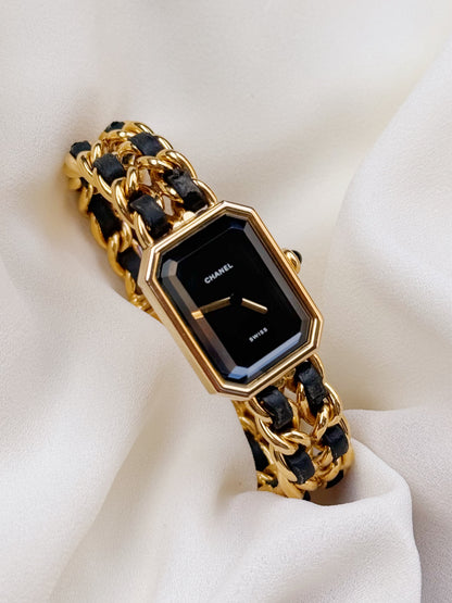 Vintage Chanel Premiere Women’s Gold plated and leather watch; in M