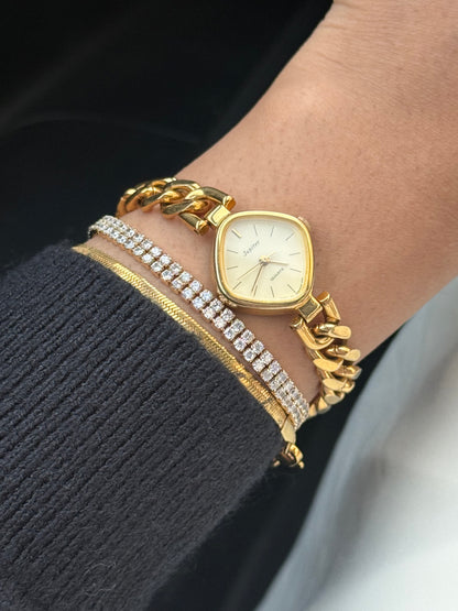 Vintage Rare Orient Jupiter Gold plated bracelet Watch for women