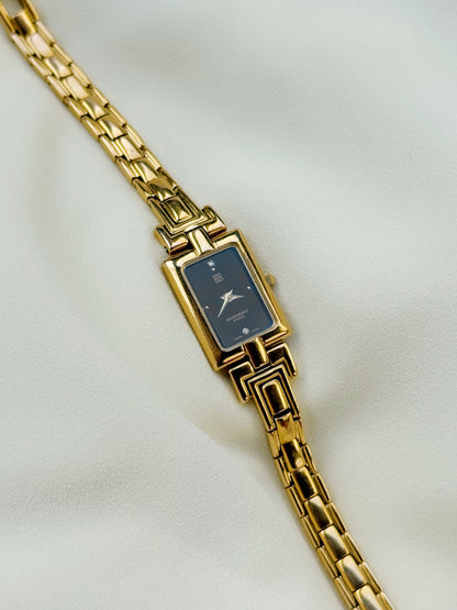 Vintage Givenchy Millesime Tank Bangle Gold watch for women