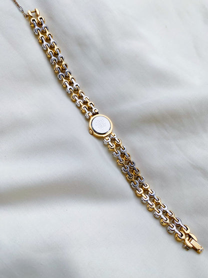 Rare Vintage Petite Seiko Two tone watch | Balls Bracelet | 1980s dainty watch