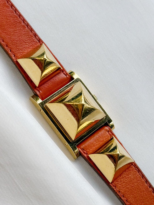 Vintage Hermes Rare Medor Pyramid Women’s watch; Peekaboo Dial