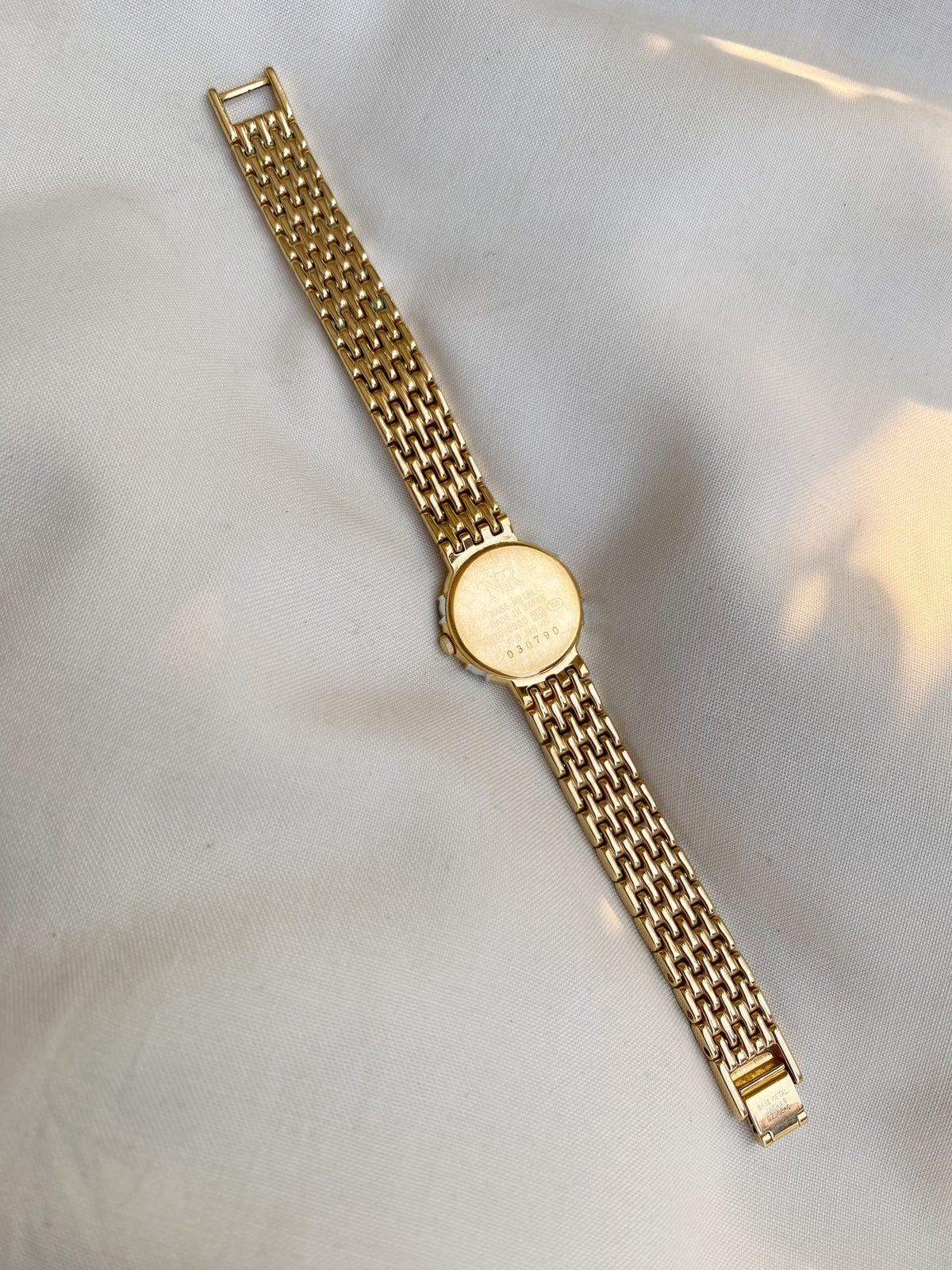 Vintage Nina Ricci Rare MOP dial Two tone watch with Diamond accents; Pristine Condition