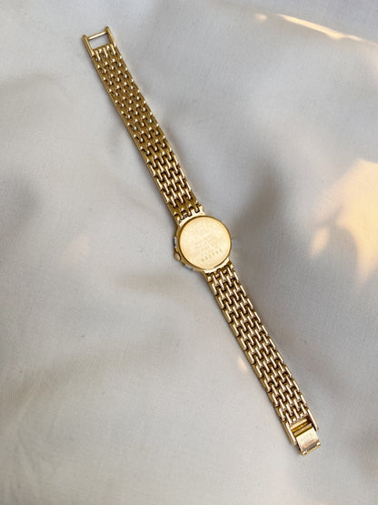 Vintage Nina Ricci Rare MOP dial Two tone watch with Diamond accents; Pristine Condition