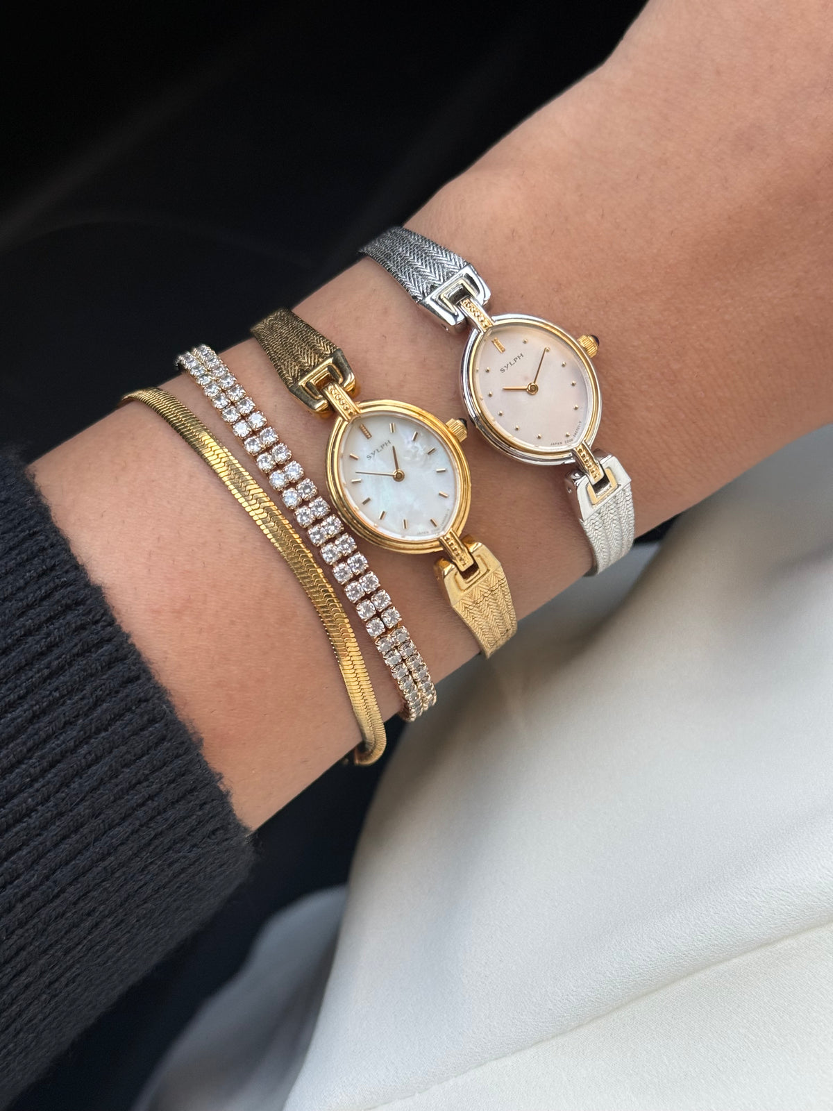 Dainty Citizen Sylph MOP dial Gold & Two tone watch for women