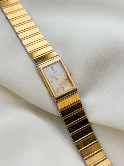 Seiko Slim Tank Lassale Vintage Watch for women; Gold plated