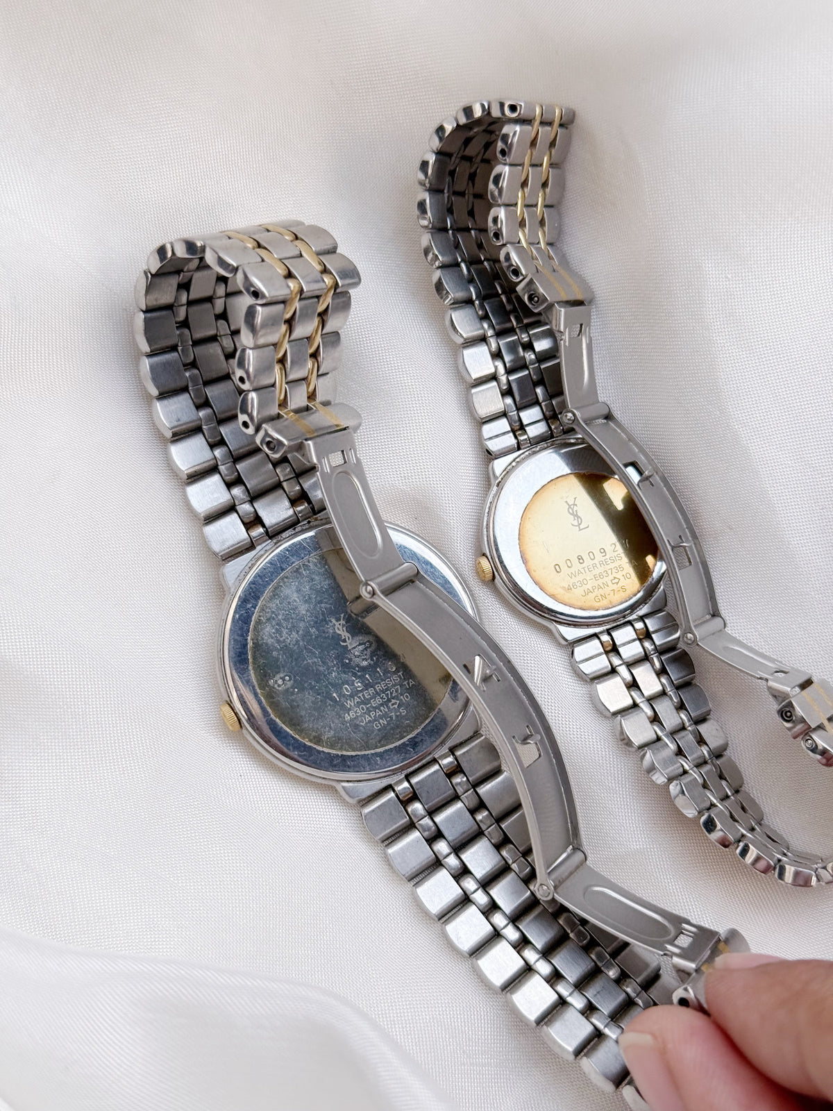 Vintage Yves saint Laurent Two Tone Watch for women; YSL