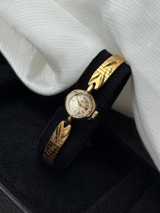 Rare Vintage Omega Petite 14k gold watch for women; Cocktail Watch