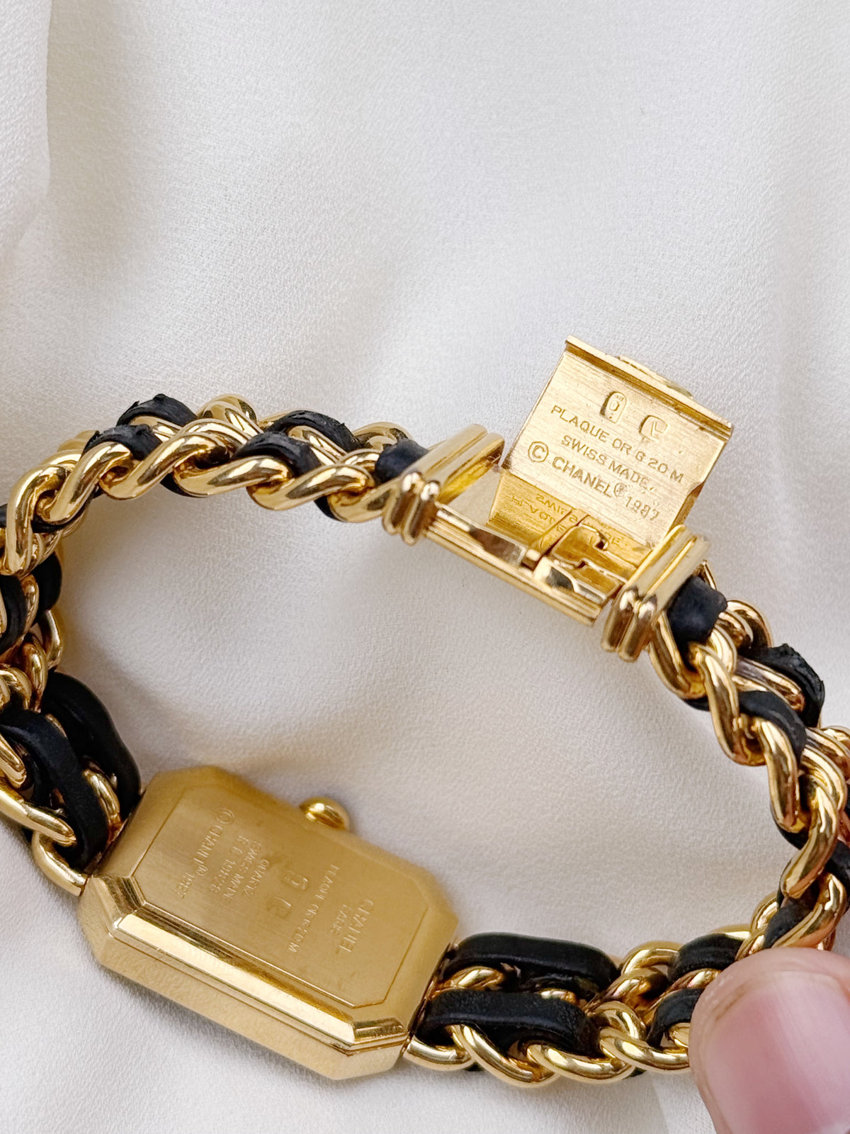 Vintage Chanel Premiere Women’s Gold plated and leather watch; in M