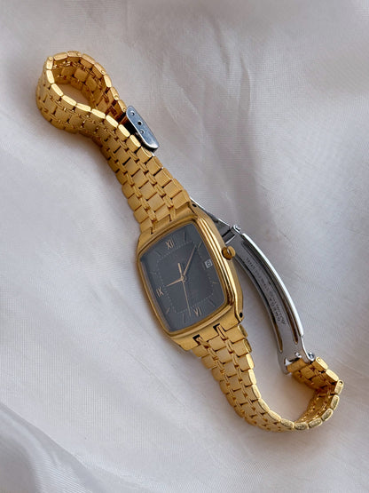 Rare Vintage Omega Seamaster Tank Gold Datejust Watch; Dress Watch