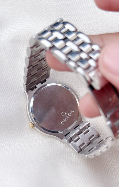 Vintage Rare Omega De Ville Symbol watch; Solid Gold Bezel