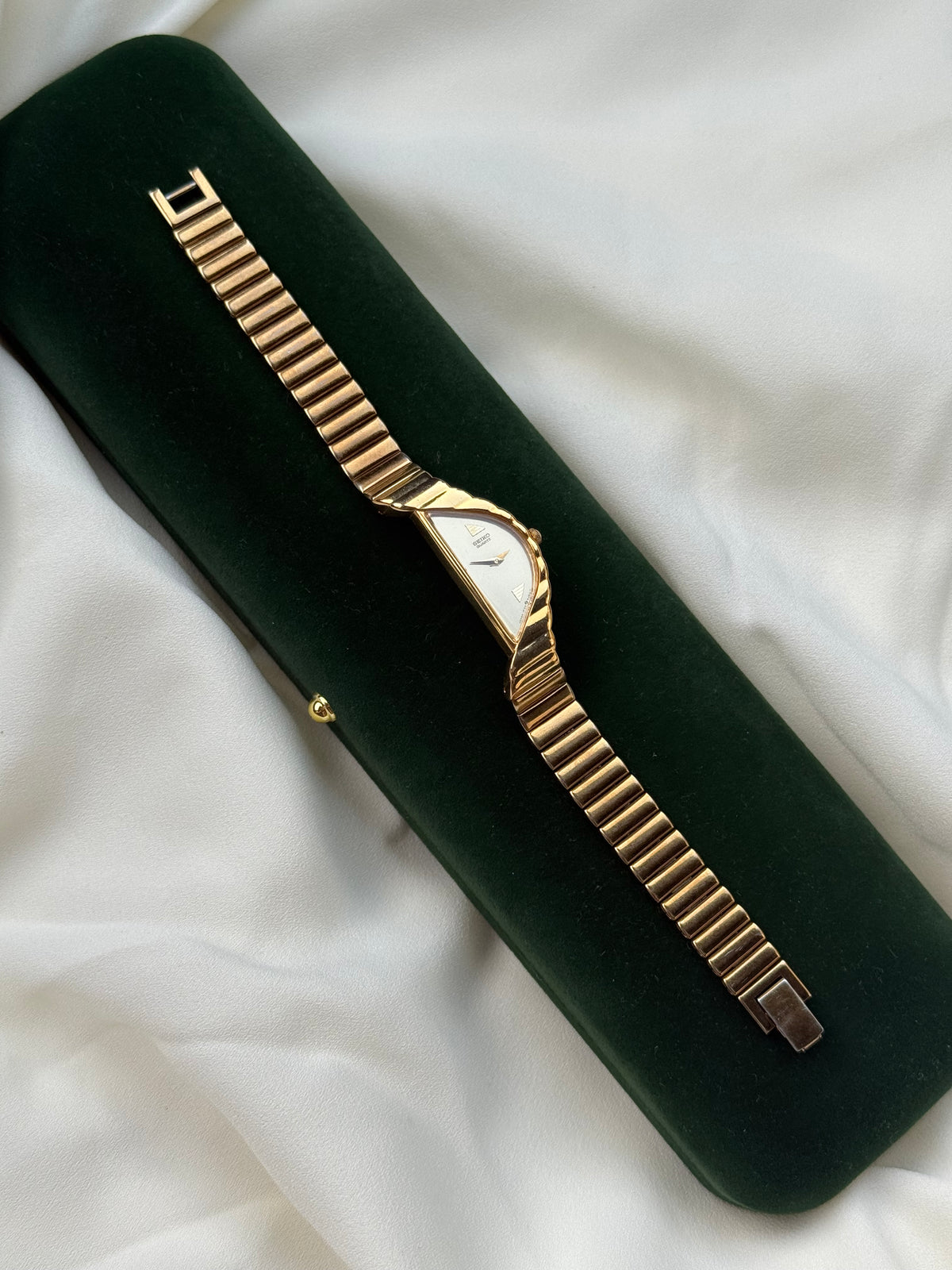 Rare Seiko Half Moon Gold plated watch