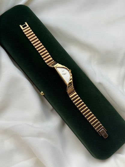 Rare Seiko Half Moon Gold plated watch