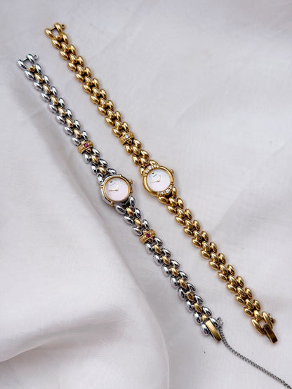 Rare Vintage Petite Dial Seiko Tissè; with diamond accents