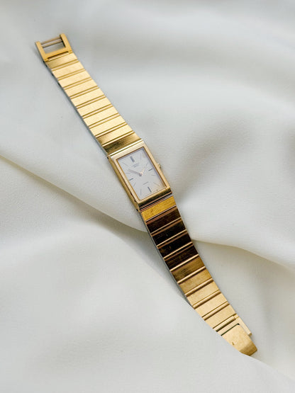 Seiko Slim Tank Lassale Vintage Watch for women; Gold plated