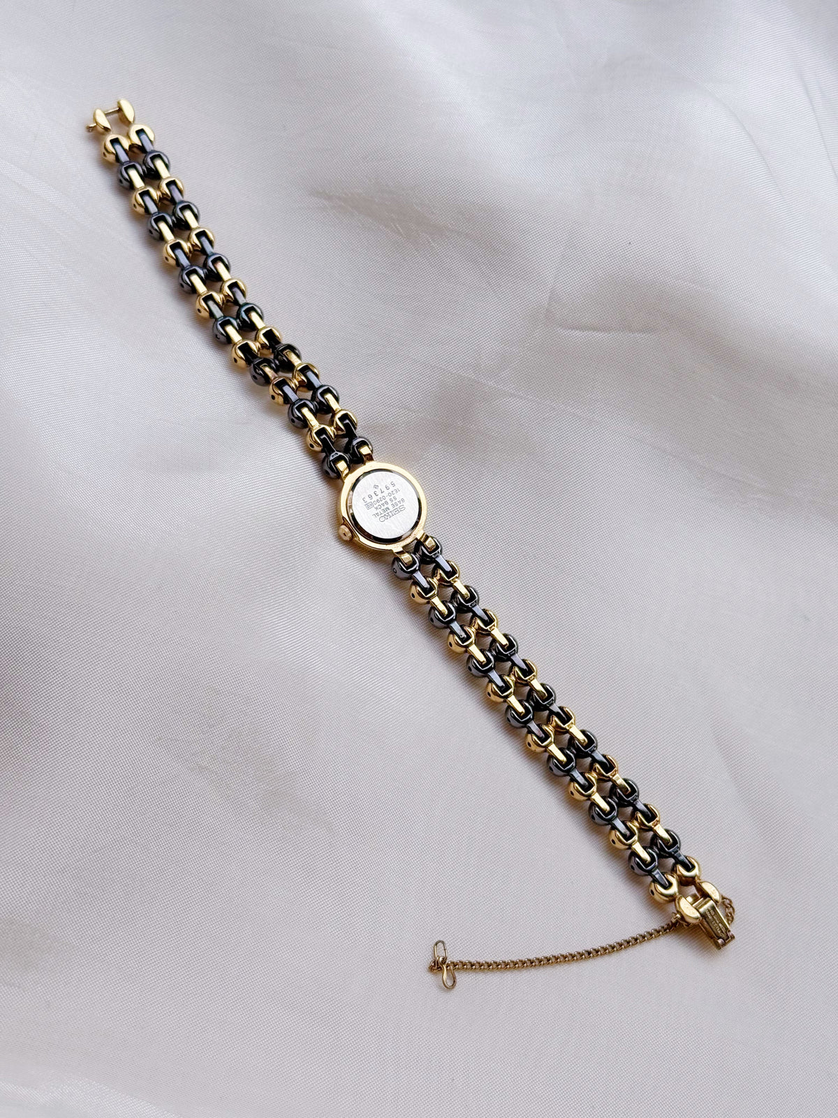Rare Vintage Petite Seiko Two tone Bracelet Watch | 1980s dainty watch
