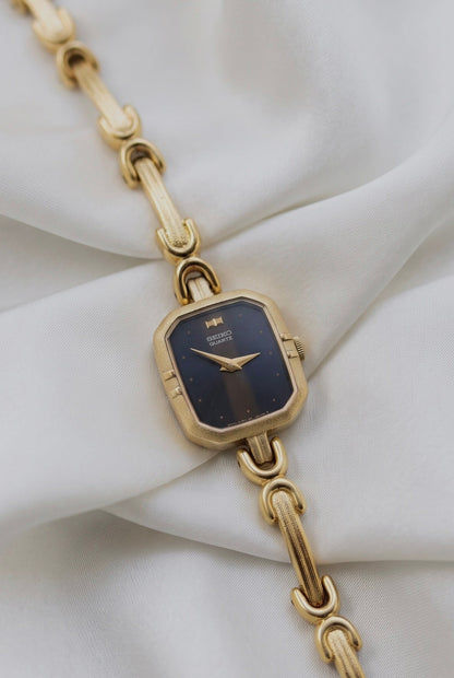 Rare Dial and Dainty Seiko Gold Plated watch for women