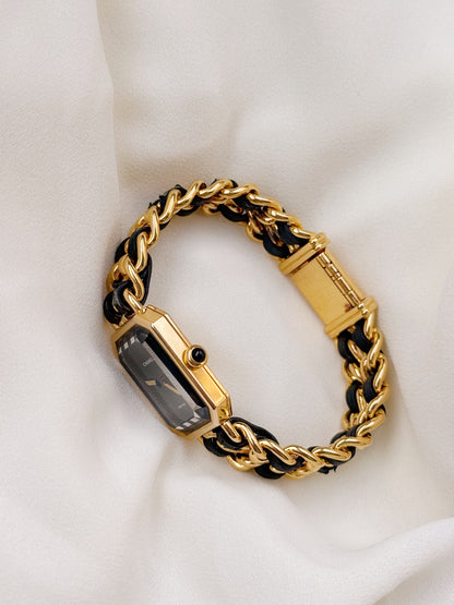 Vintage Chanel Premiere Women’s Gold plated and leather watch; in M