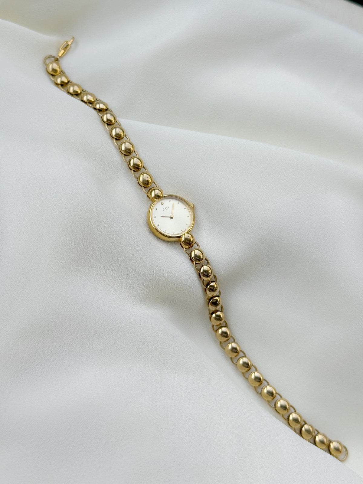 Vintage Citizen Chère Gold Plated Dainty Bracelet watch for women
