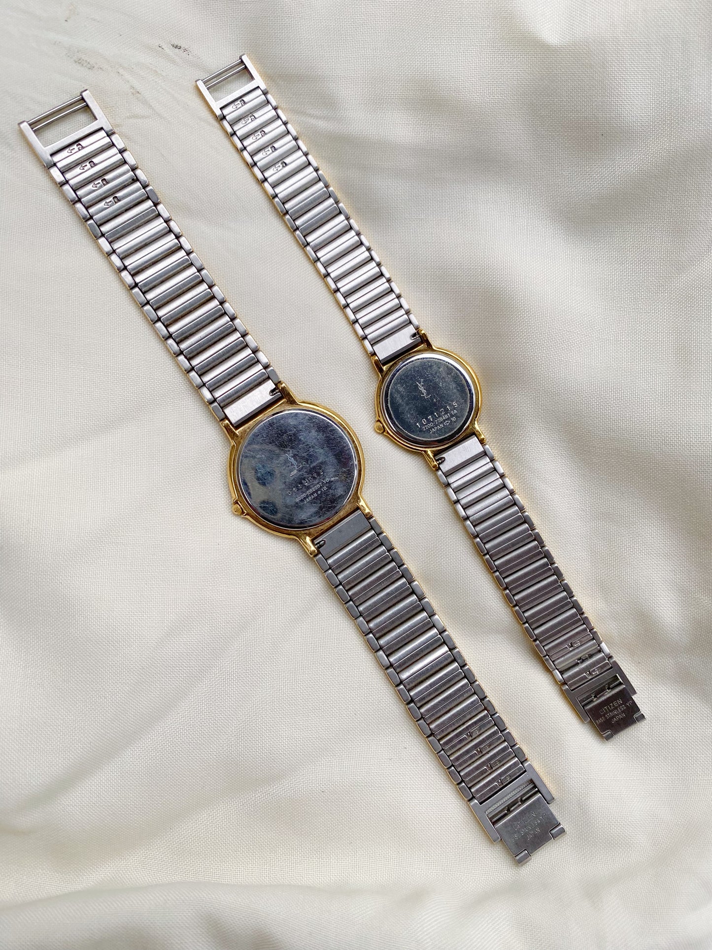 Vintage Yves saint Laurent Two Tone Watch for women; YSL