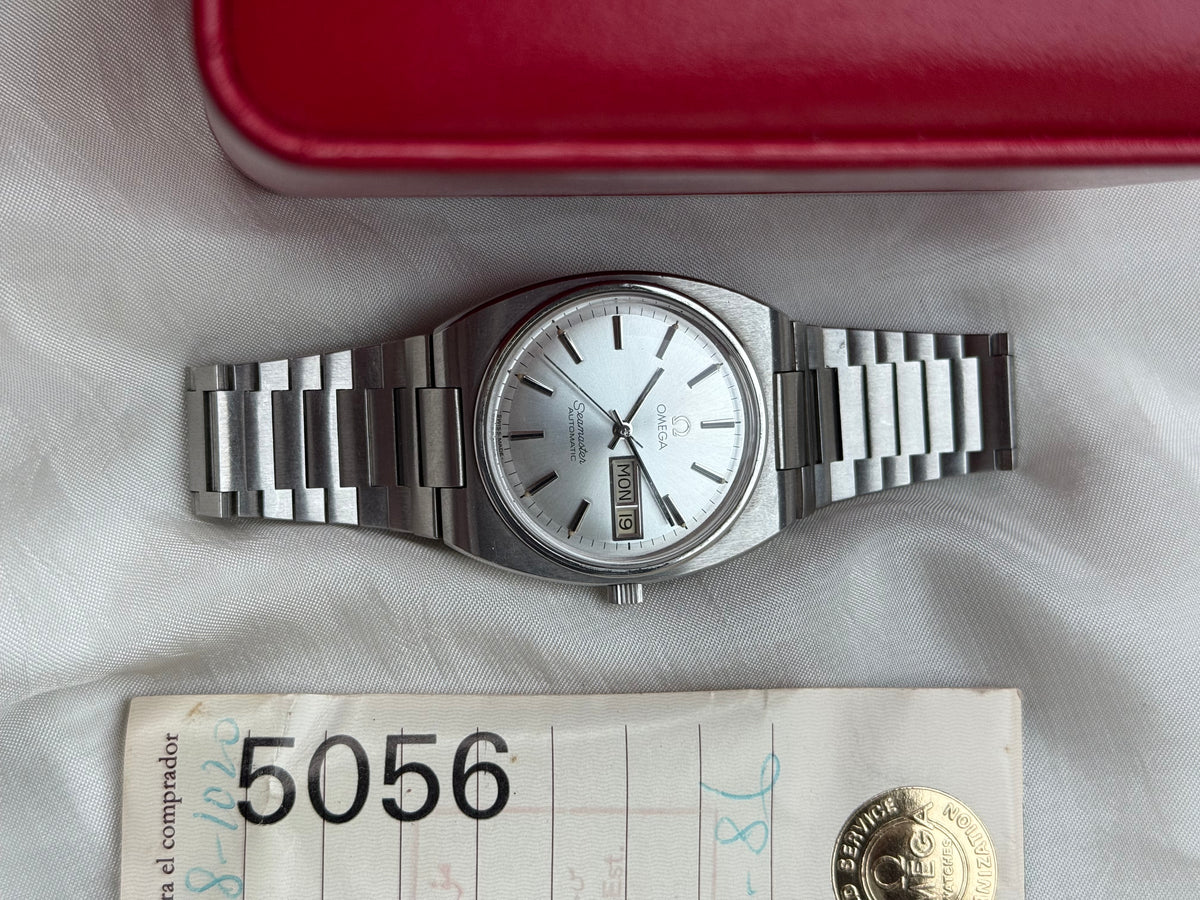 Vintage Omega Seamaster Automatic Day-Date Watch for Men; Boxed, 166.0216