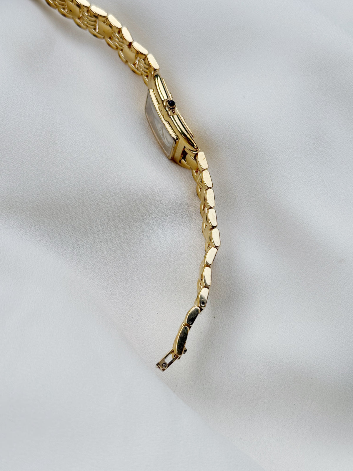Vintage Rare Yves Saint Laurent Roman Tank Gold Plated watch