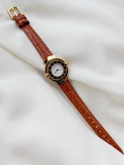 Vintage Gucci Rare Peekaboo 90s Gold Plated 6600L Quartz Watch ; Luxury Swiss timepiece