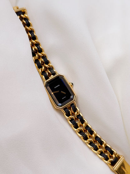 Vintage Chanel Premiere Women’s Gold plated and leather watch; in M
