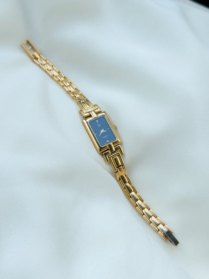 Vintage Givenchy Millesime Tank Bangle Gold watch for women