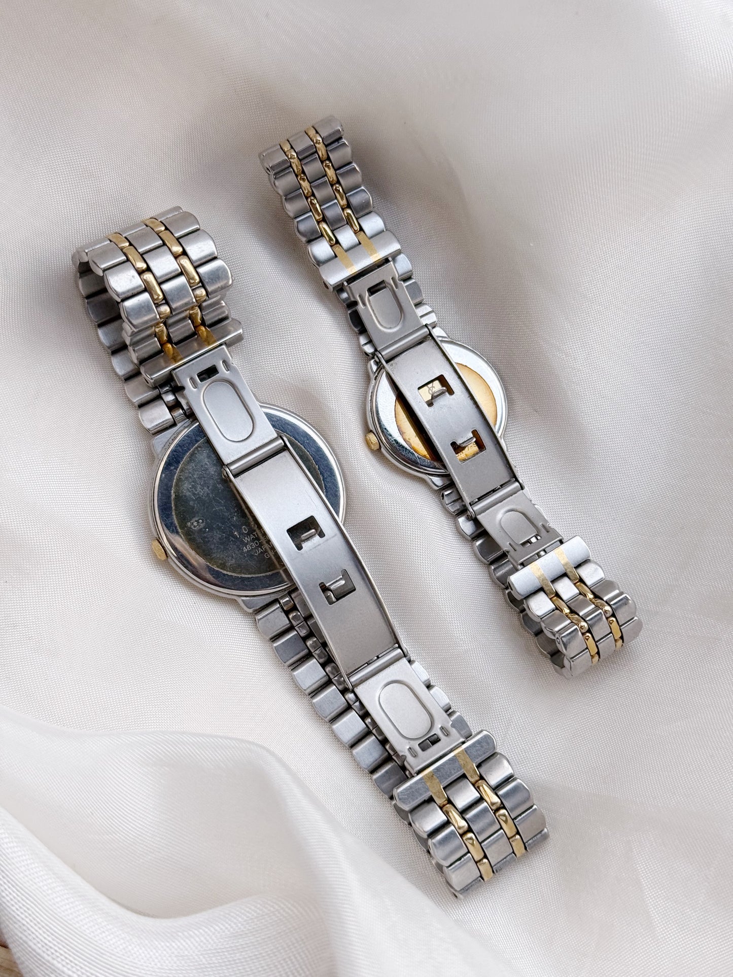 Vintage Yves saint Laurent Two Tone Watch for women; YSL