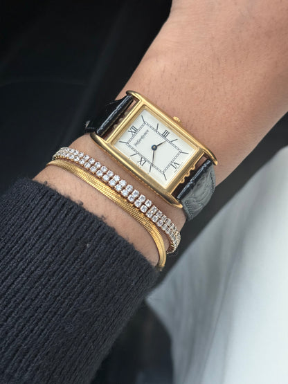 Vintage YSL Rare Tank Watch for women: Gold Plated, Yves Saint Laurent