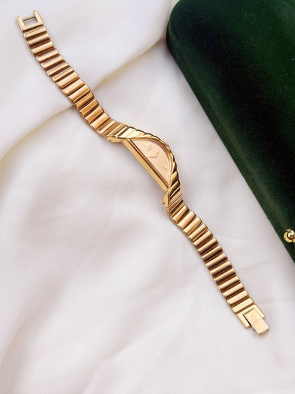 Rare Seiko Half Moon Gold plated watch