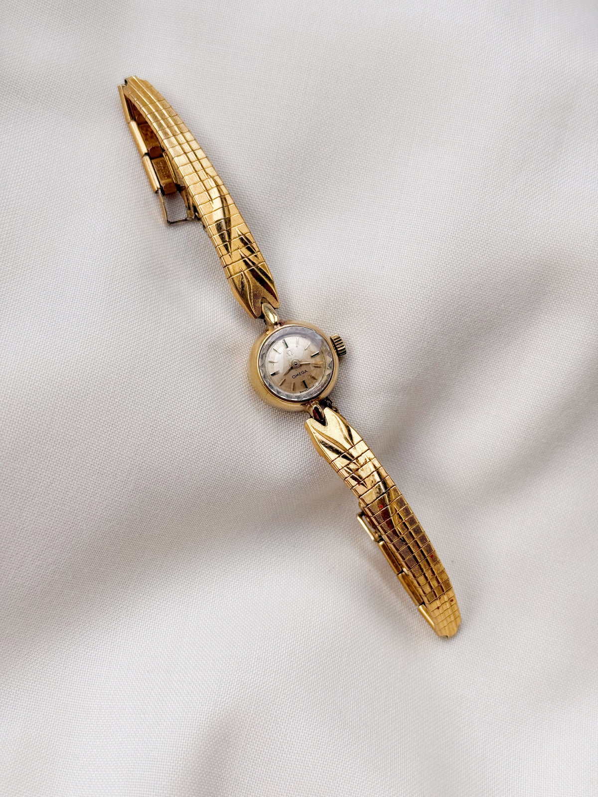 Rare Vintage Omega Petite 14k gold watch for women; Cocktail Watch