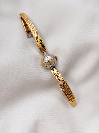 Rare Vintage Omega Petite 14k gold watch for women; Cocktail Watch