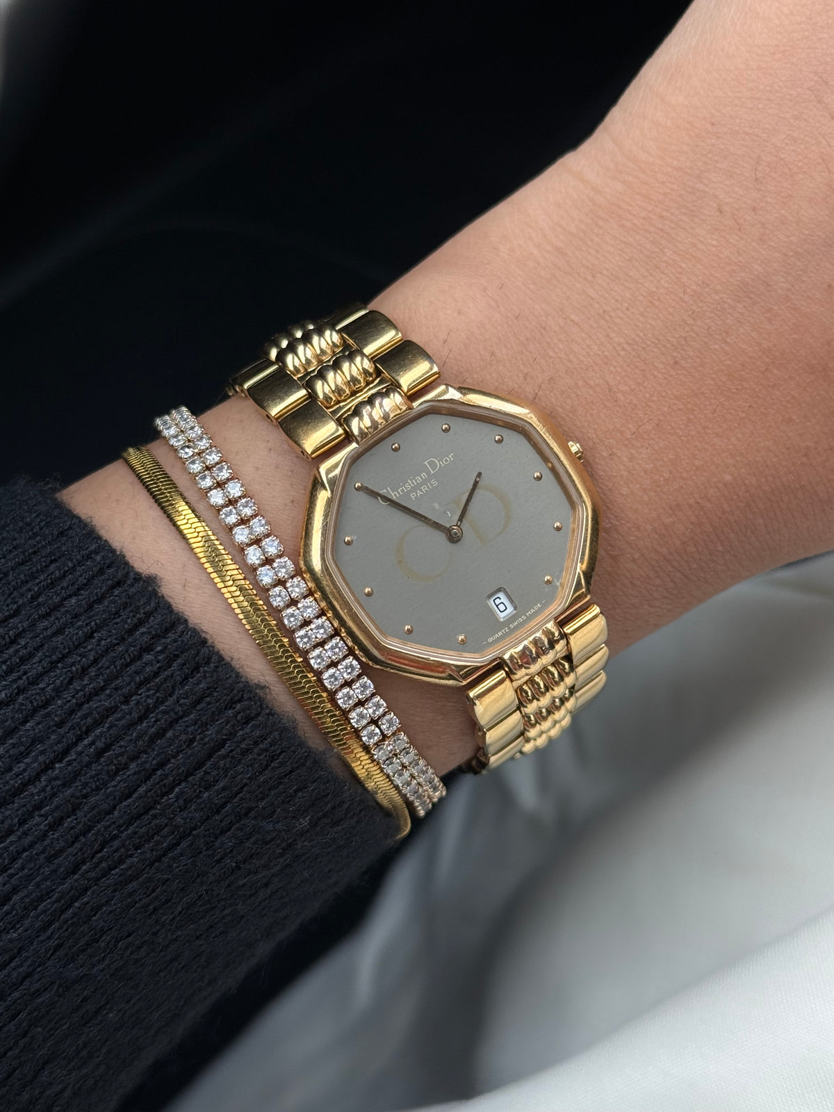 Vintage Rare Christian Dior Women’s Gold plated watch; Datejust, Swiss made
