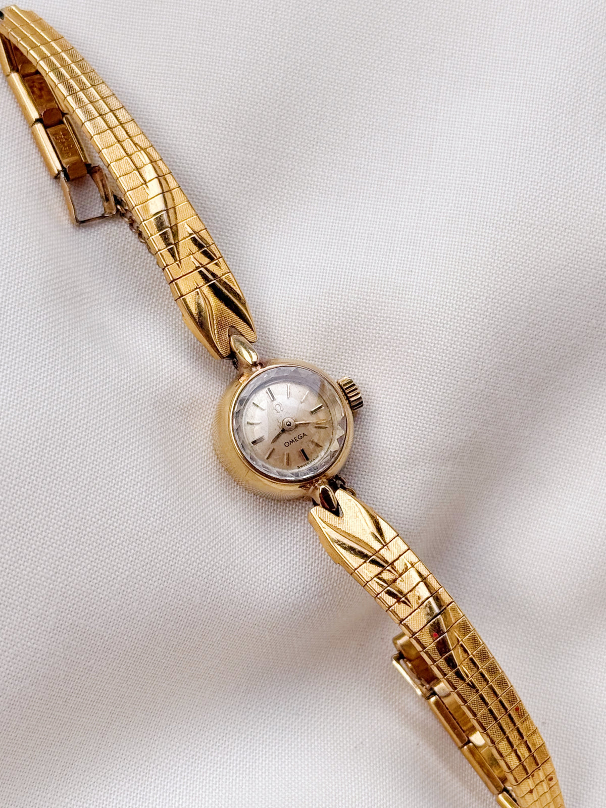 Rare Vintage Omega Petite 14k gold watch for women; Cocktail Watch