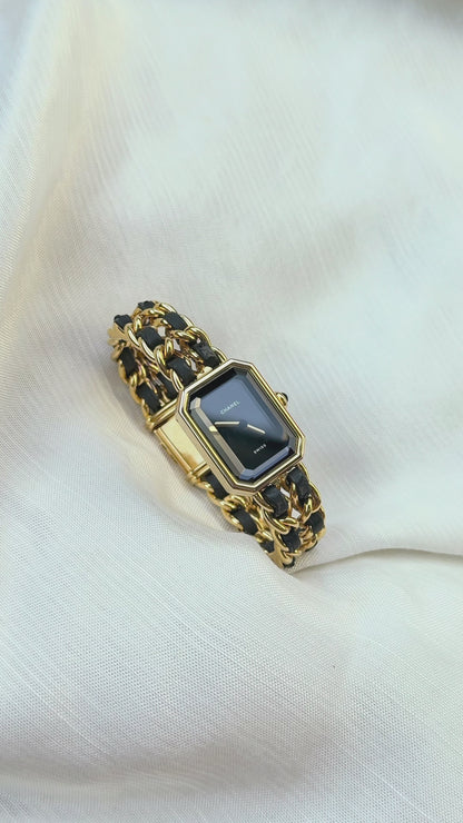 Vintage Chanel Premiere Women’s Gold plated and leather watch; in M