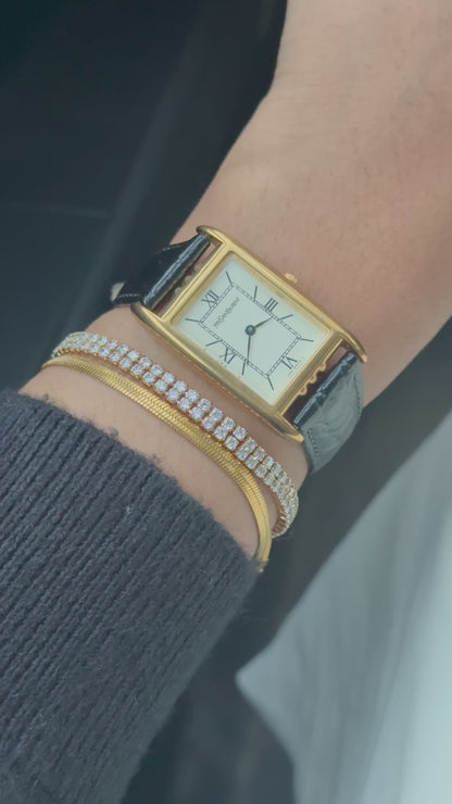 Vintage YSL Rare Tank Watch for women: Gold Plated, Yves Saint Laurent