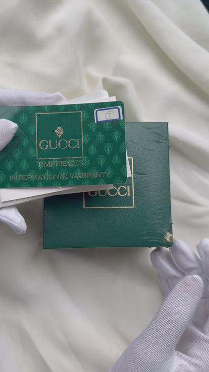 Vintage Gucci Interchangeable Bezels Women's Gold Plated Watch Set, 6 Bezels (11/12.2)